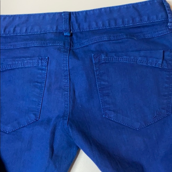 Express Jeans  Sz 6 Blue skinny - Picture 3 of 4